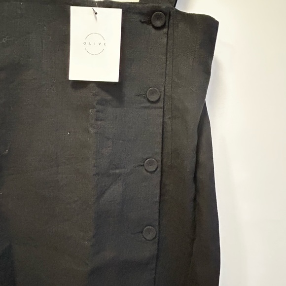 NWT Olive apron dress. Black and breathable! Extra small /small - Picture 2 of 3